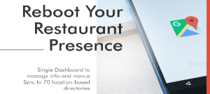 food menus synced with yelp