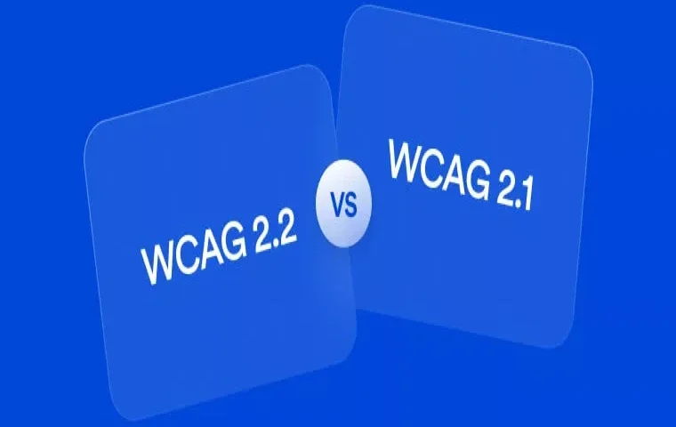blue banner WCAG 2.2 vs 2.1